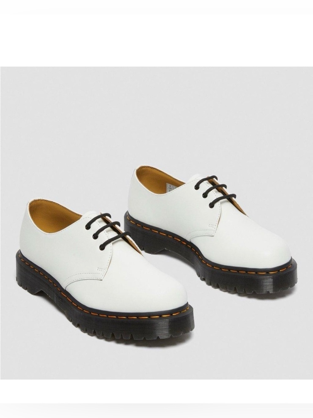 Dr. Martens 1461 Bex Smooth Leather Unisex White Oxford Shoes Sz W-8 M-7 NEW